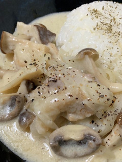 えのき氷☆鶏ときのこのレモンクリーム煮-レシピのメイン写真