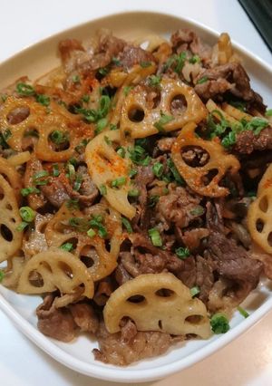簡単！激ウマ！牛肉とれんこんのきんぴら♪-レシピのメイン写真