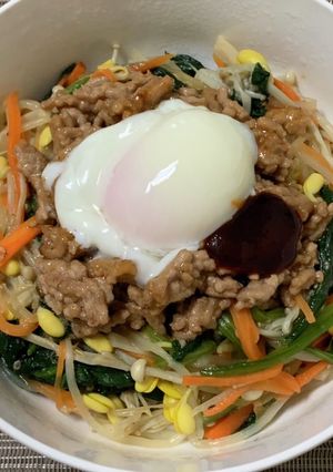 えのき氷☆ビビンバ風そぼろ丼-レシピのメイン写真