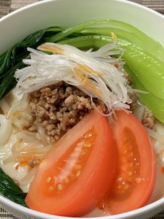 えのき氷☆ピリ辛冷やし豆乳坦々うどん-レシピのメイン写真