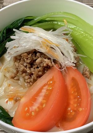えのき氷☆ピリ辛冷やし豆乳坦々うどん-レシピのメイン写真
