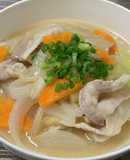 えのき氷☆簡単おいしい豚汁うどん