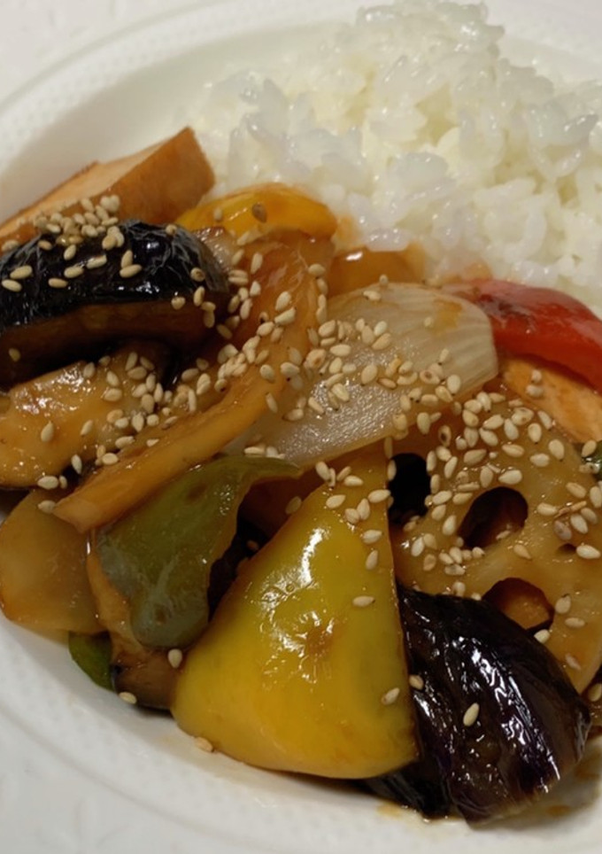 えのき氷☆厚揚げと野菜の甘酢炒め-レシピのメイン写真