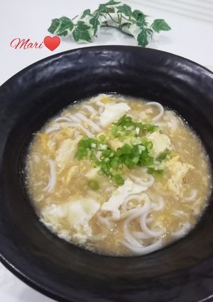 あったか♡あんかけ卵とじうどん-レシピのメイン写真
