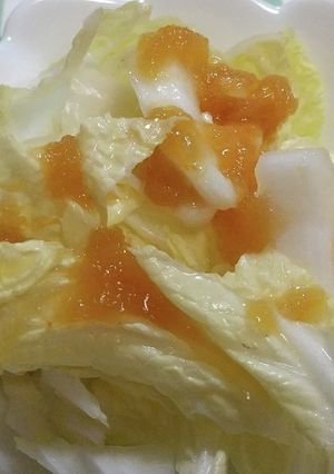 シンプル白菜サラダ＆玉ねぎドレッシング-レシピのメイン写真
