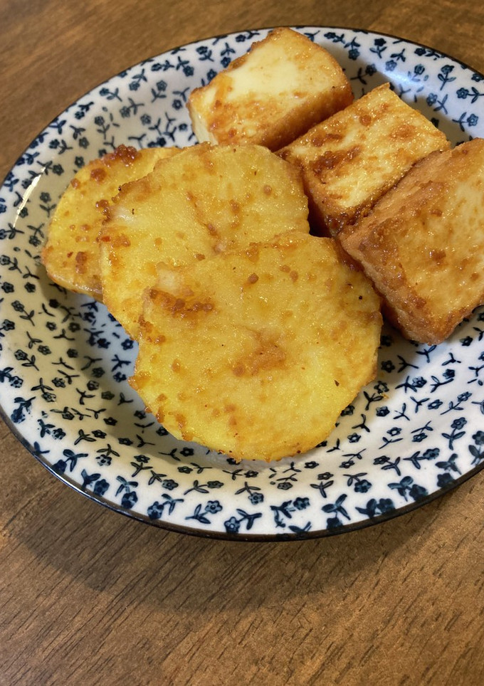 お弁当に！厚揚げとじゃがいもの簡単炒め-レシピのメイン写真