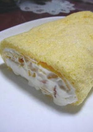 シフォン生地でふわふわロールケーキ-レシピのメイン写真