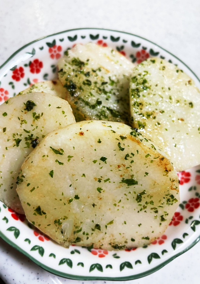 簡単！長芋　青のりバター焼き-レシピのメイン写真