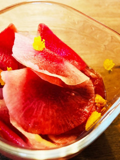 砂糖塩ナシ!紅芯大根のビックリ簡単酢漬け-レシピのメイン写真