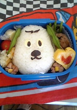 ☆いないいないばぁ☆ワンワン☆キャラ弁☆-レシピのメイン写真