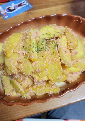 つぶつぶ！明太バターおさつ-レシピのメイン写真