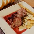 ローストポークのリンゴンベリーソース