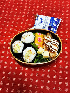 11/30 天むす弁当-レシピのメイン写真