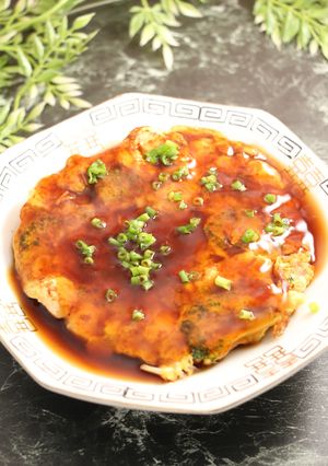 簡単！もやしの餡かけ卵焼き-レシピのメイン写真