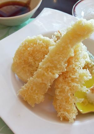マコモダケの天ぷら-レシピのメイン写真