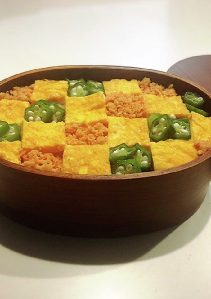 のっけ弁当2021.12.01 市松模様-レシピのメイン写真