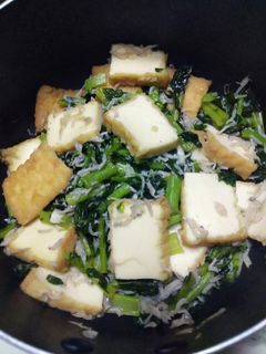 大根の葉としらすと厚揚げの炒め煮-レシピのメイン写真