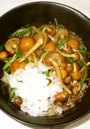 なめこ大根おろし蕎麦♪簡単胃弱ダイエット-レシピのメイン写真