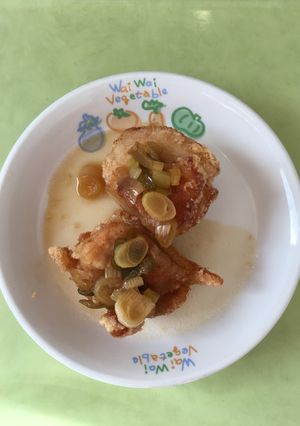 【保育園給食】鶏のから揚げ薬味ソース-レシピのメイン写真