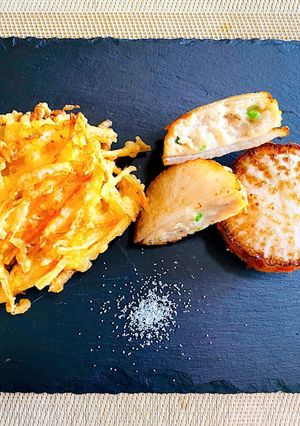 大根のはさみ揚げ&大根の皮かき揚げ-レシピのメイン写真