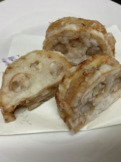 簡単!激うま!レンコンのはさみ揚げ-レシピのメイン写真