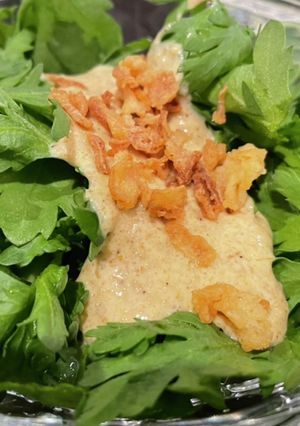 春菊のサラダ カレーゴマ風味-レシピのメイン写真