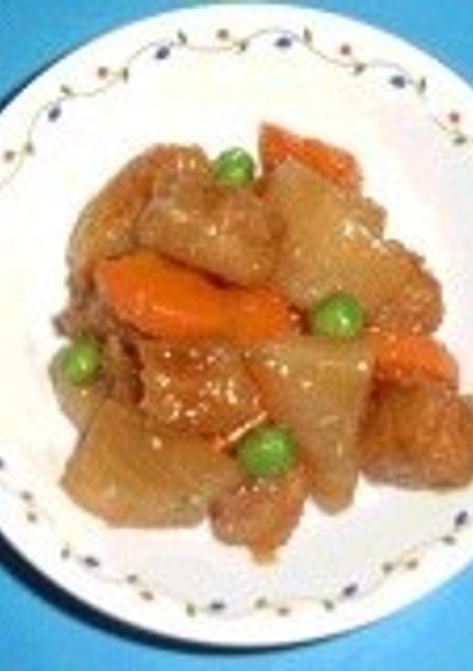 まぐろと大根のいため煮＃豊明市学校給食-レシピのメイン写真