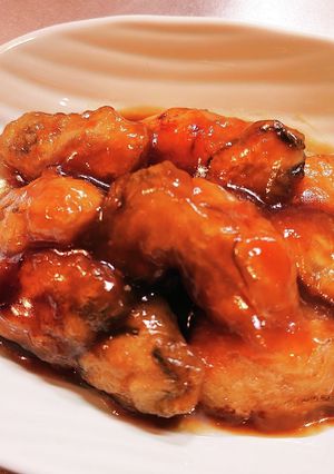 プリプリ牡蠣の照り焼き中華あん-レシピのメイン写真