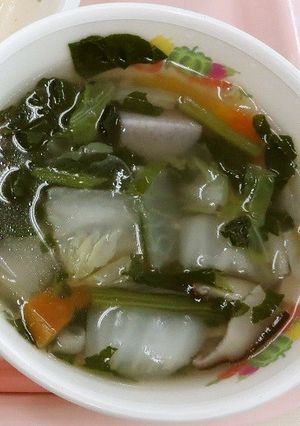 地元野菜の塩スープ　★宇都宮学校給食-レシピのメイン写真