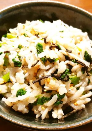 SDGs　大根の葉としらすのマヨ混ぜご飯-レシピのメイン写真