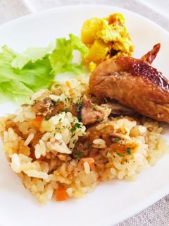 ロティサリーチキンピラフ-レシピのメイン写真
