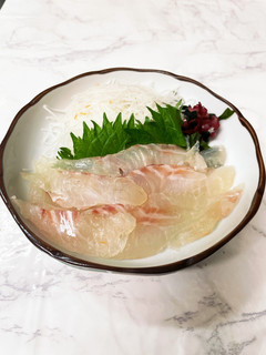 クリスマスディナー前菜に鯛の昆布締め-レシピのメイン写真