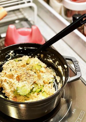 ストウブで作るツナポテトサラダ-レシピのメイン写真