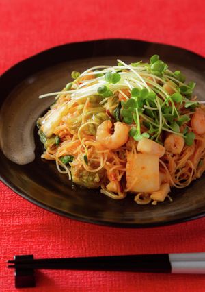 海老チリ風旨辛焼ビーフン-レシピのメイン写真