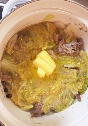 あったかい♡白菜と豚バラ肉の味噌バター鍋-レシピのメイン写真