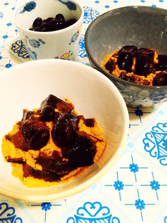 黒豆の煮汁活用☆片栗粉で黒わらび餅-レシピのメイン写真