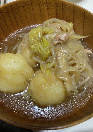 だまっこ鍋-レシピのメイン写真
