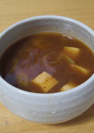簡単☆辛～い豆腐スープ☆-レシピのメイン写真