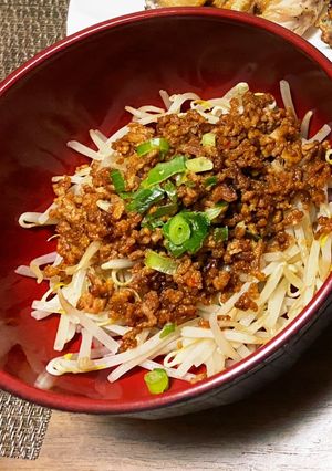 もやし肉味噌和え　調理時間5分-レシピのメイン写真