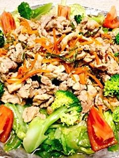 豚肉の野菜入り生姜焼き☆タレしみレタス-レシピのメイン写真
