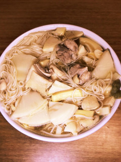 鶏モモと竹の子の温麺-レシピのメイン写真