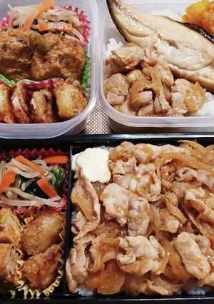 高校生息子&旦那弁当(12/2)-レシピのメイン写真