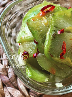 ブロッコリーの茎の搾菜風炒め-レシピのメイン写真