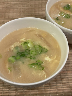 簡単豆乳の味噌汁-レシピのメイン写真
