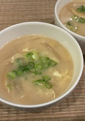 簡単豆乳の味噌汁-レシピのメイン写真