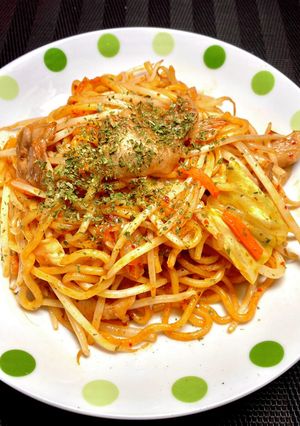 シャキシャキ野菜の、キムチ焼きそば-レシピのメイン写真