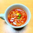 トマトジュースでマグカップミネストローネ