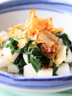 簡単!長芋とモロヘイヤの麺つゆかけ-レシピのメイン写真