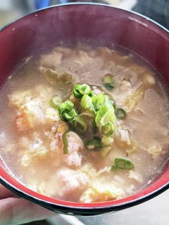 くずし豆腐と白菜の具沢山ぽかぽか卵スープ-レシピのメイン写真