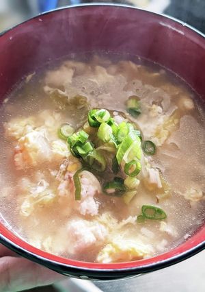 くずし豆腐と白菜の具沢山ぽかぽか卵スープ-レシピのメイン写真